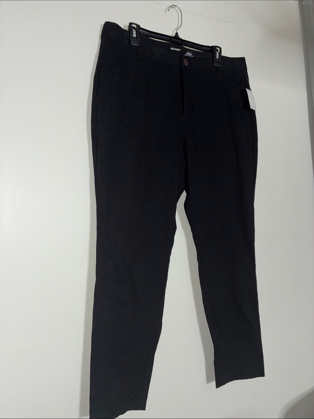 Old Navy Black Chino Pants Women's Size 16 Professional Workwear Casual